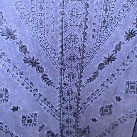 Knox Rose Navy Blue Aztec/Inca/Boho Sleeveless Tunic Women's Top XS - Picture 2 of 10